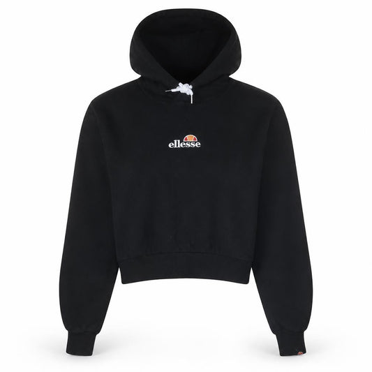 Ellesse Womens Black Cropped Pullover Hoodie Size 14