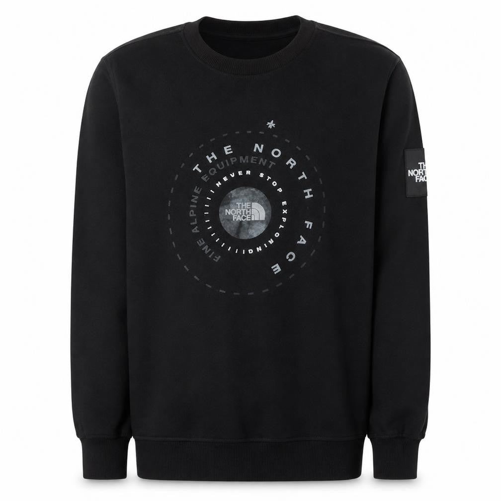 The North Face Men's Black Cotton Crew Neck Sweatshirt M