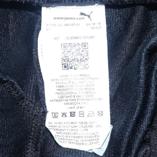Puma Womens Black XL Jogger Trousers with Logo Cuffed Fit