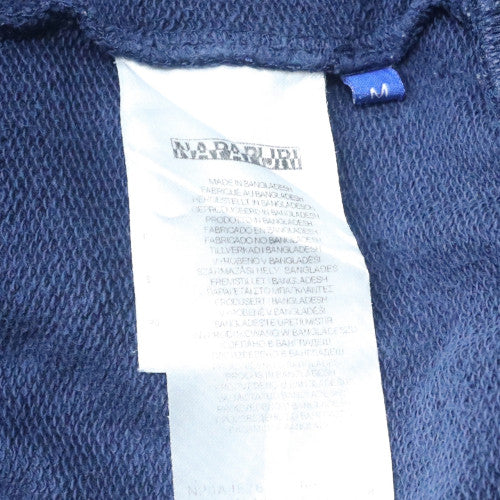 Napapijri Men's Blue Full Zip Hoodie M Regular Fit Logo