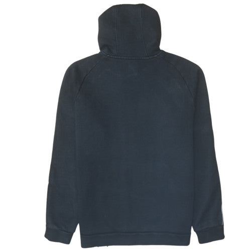 Adidas Mens Black Pullover Hoodie Large Fleece Sportswear
