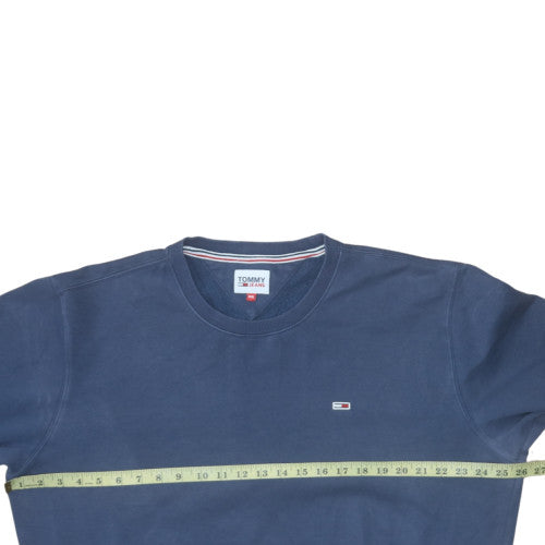 Tommy Jeans Mens Blue 2XL Crew Neck Pullover Sweatshirt