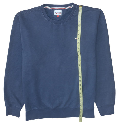 Tommy Jeans Mens Blue 2XL Crew Neck Pullover Sweatshirt