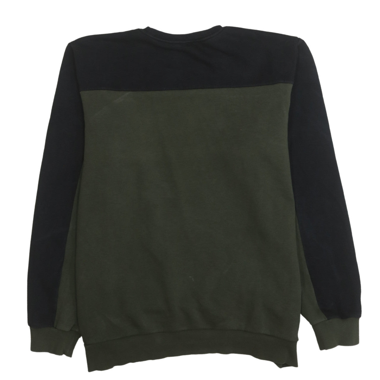 Adidas Men's Green Black Logo Pullover Sweatshirt Size L