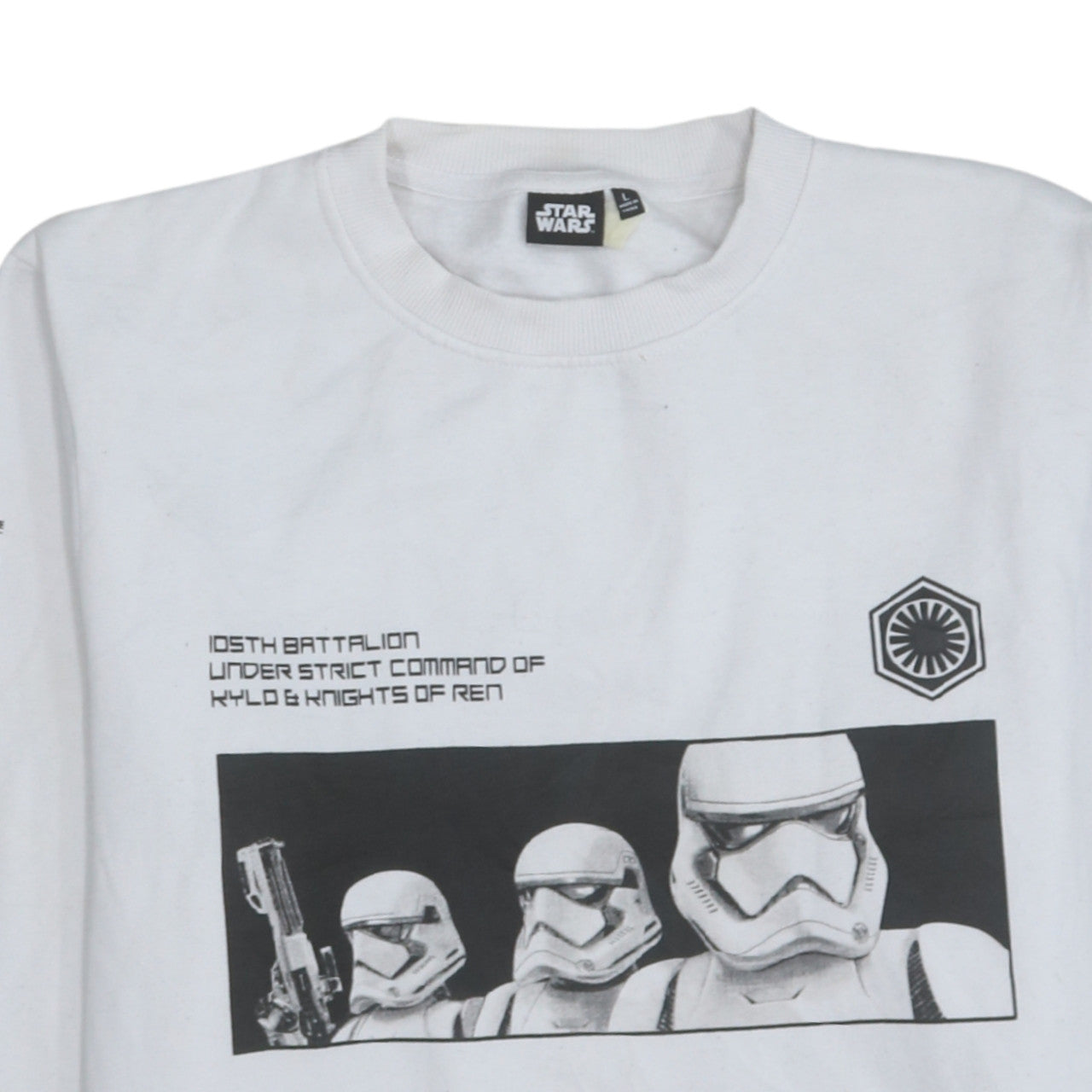 Primark Star Wars Men's White L Pullover Sweatshirt Stormtrooper Graphic