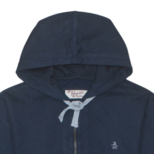 Original Penguin Men's Blue Full Zip Hoodie Size S Regular Fit