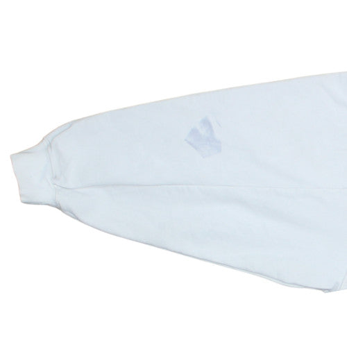 Adidas Womens White Pullover Sweatshirt Size 10 Cotton Blend Crew Neck