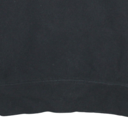 Champion Women's Black Small Pullover Sweatshirt with Logo Embroidery