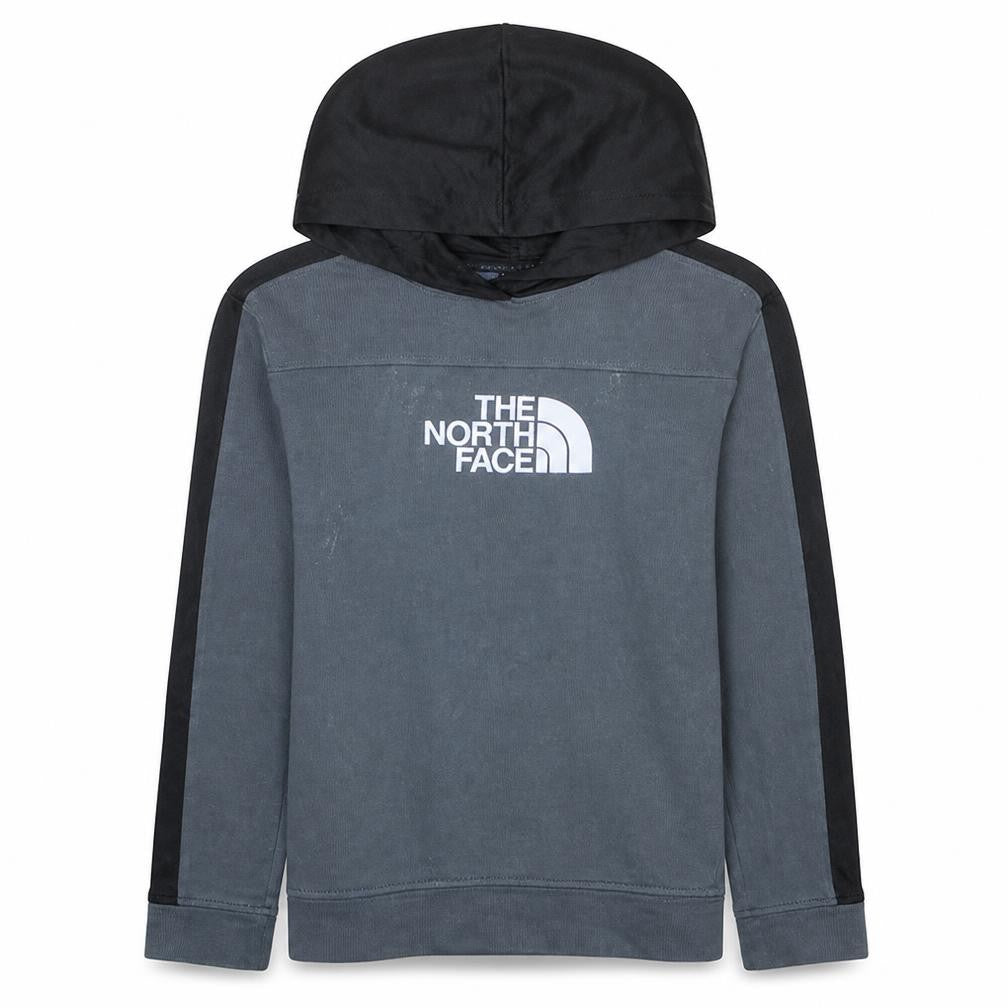 The North Face Boys Black/Grey Pullover Hoodie XL Cotton Blend Casual