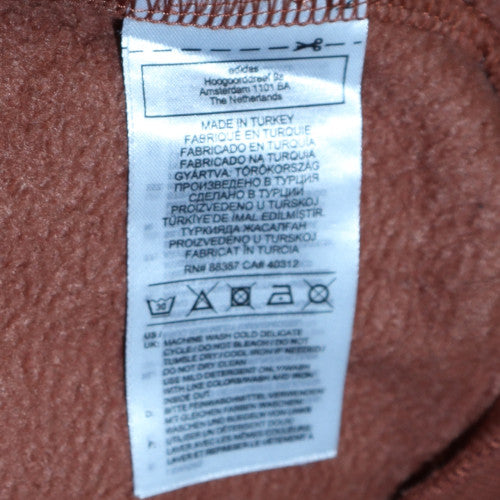 Adidas Women Brown Pullover Hoodie Size 10 Cotton Blend Casual