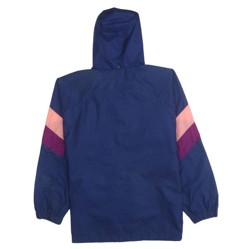 Puma Womens Blue Colourblock Windbreaker Jacket Size S Vintage