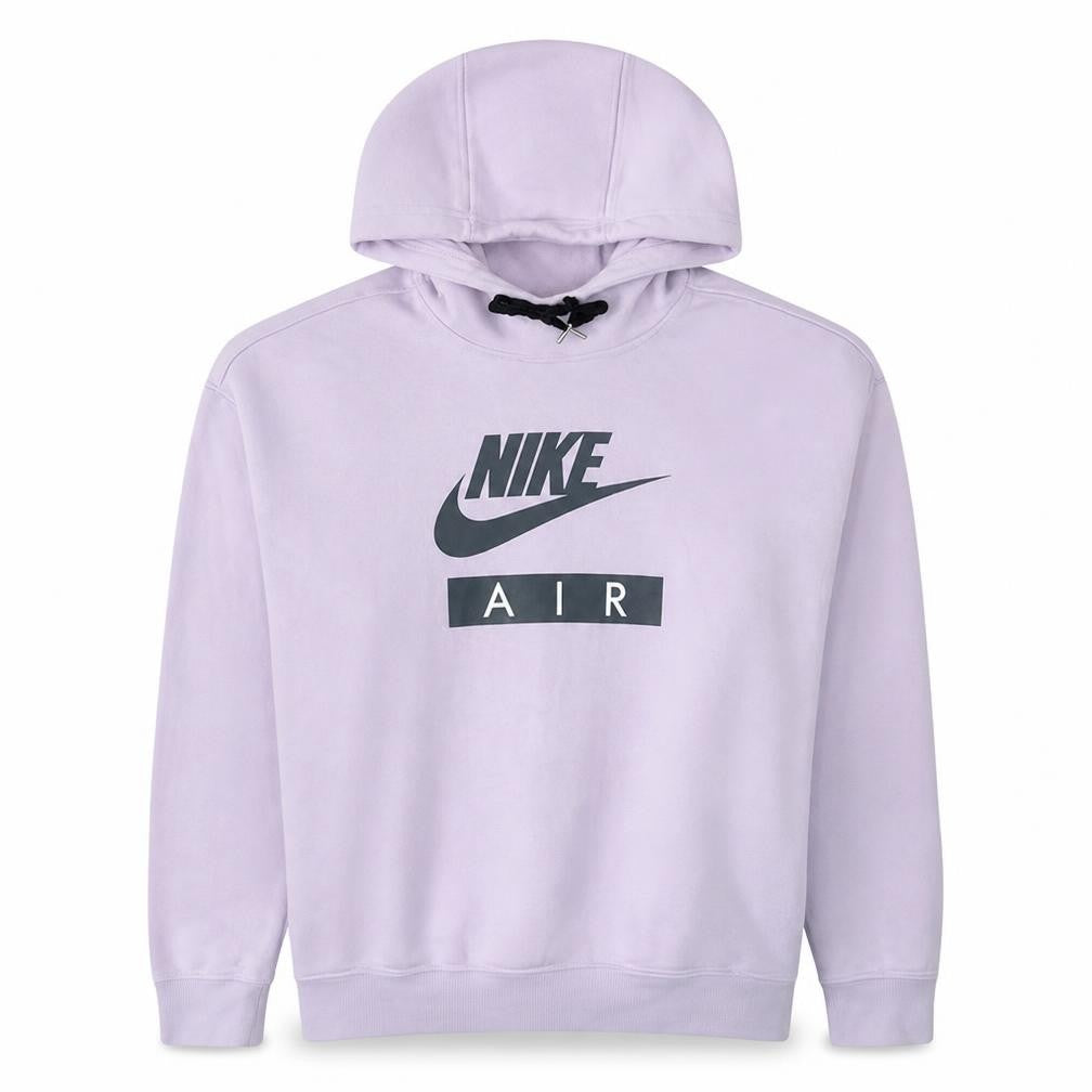 Nike Women’s Lilac Hoodie L Pullover Cotton Blend Logo Print