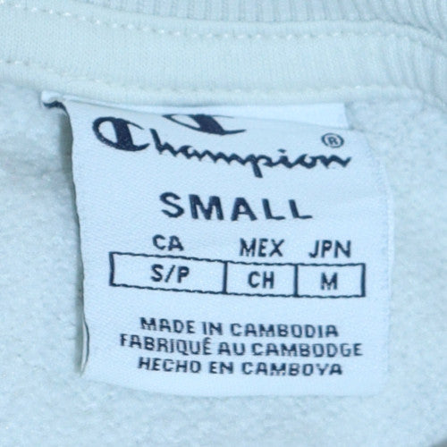Champion Women's White Small Pullover Sweatshirt with Logo