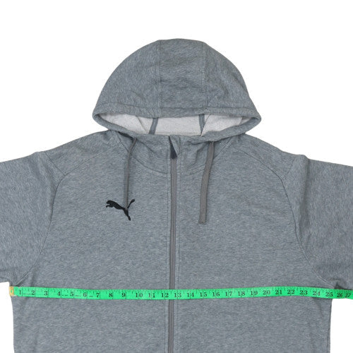 Puma Men's Grey Full Zip Hoodie XL Regular Fit