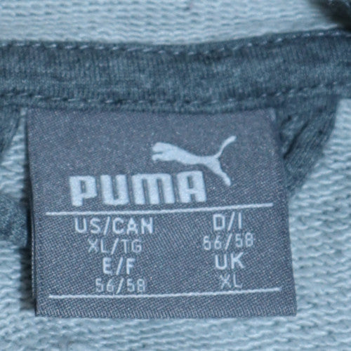 Puma Men's Grey Full Zip Hoodie XL Regular Fit