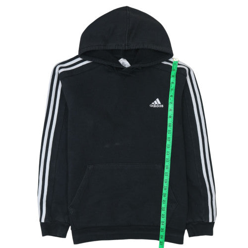 Adidas Men’s Black Pullover Hoodie M Sports Fleece Logo Athletic
