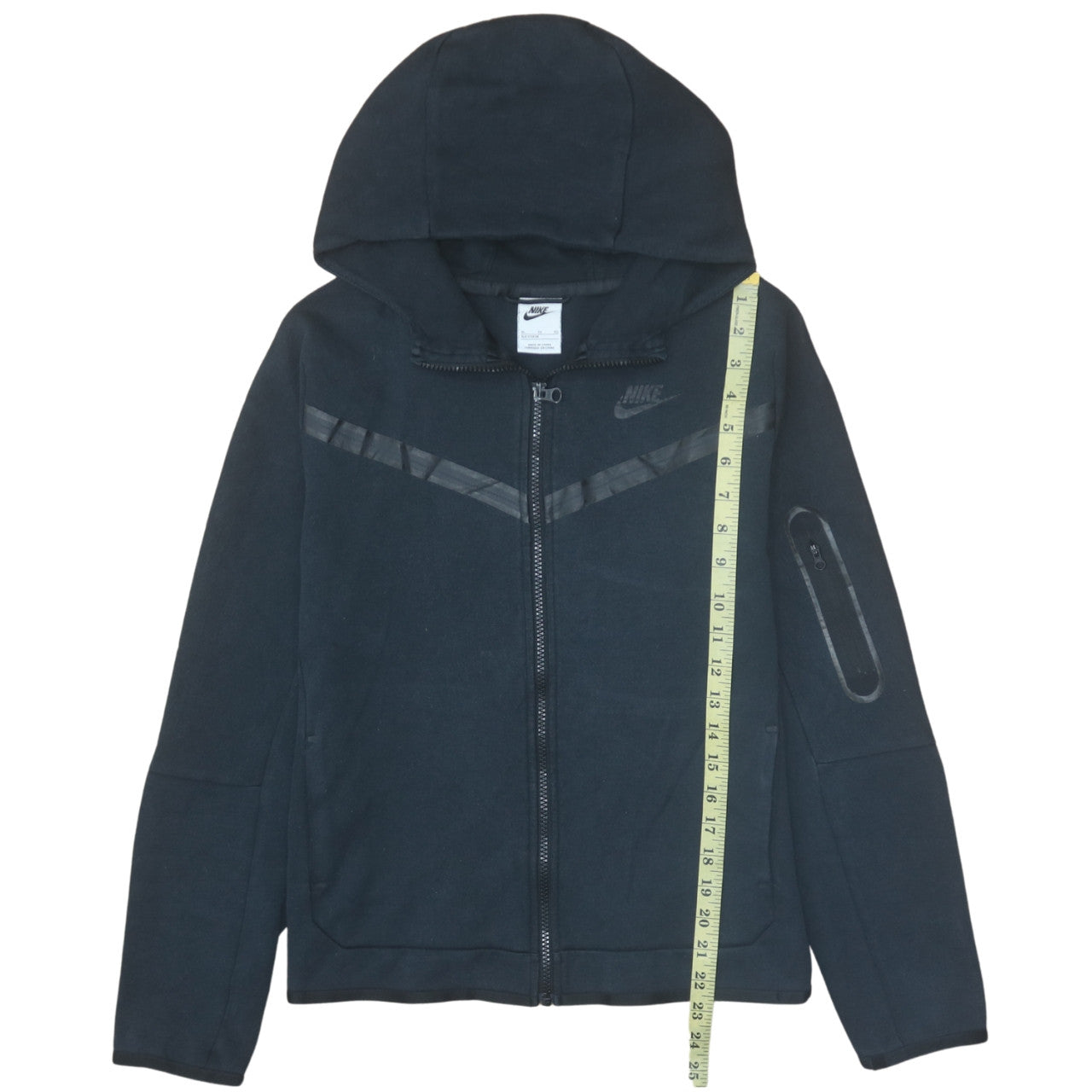 Nike Boys Black Full Zip Hoodie XL (158-170cm) Fleece Sweatshirt