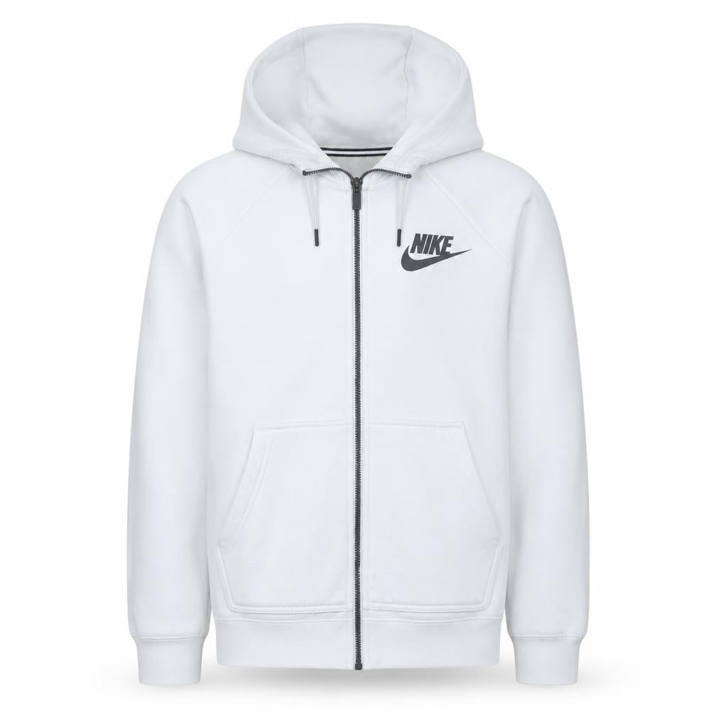 Nike Men's White Full Zip Hoodie Size S Sportswear Sweatshirt