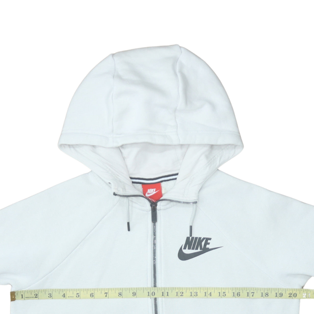 Nike Men's White Full Zip Hoodie Size S Sportswear Sweatshirt