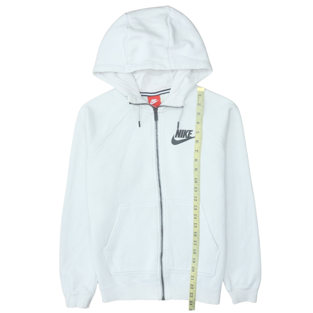 Nike Men's White Full Zip Hoodie Size S Sportswear Sweatshirt