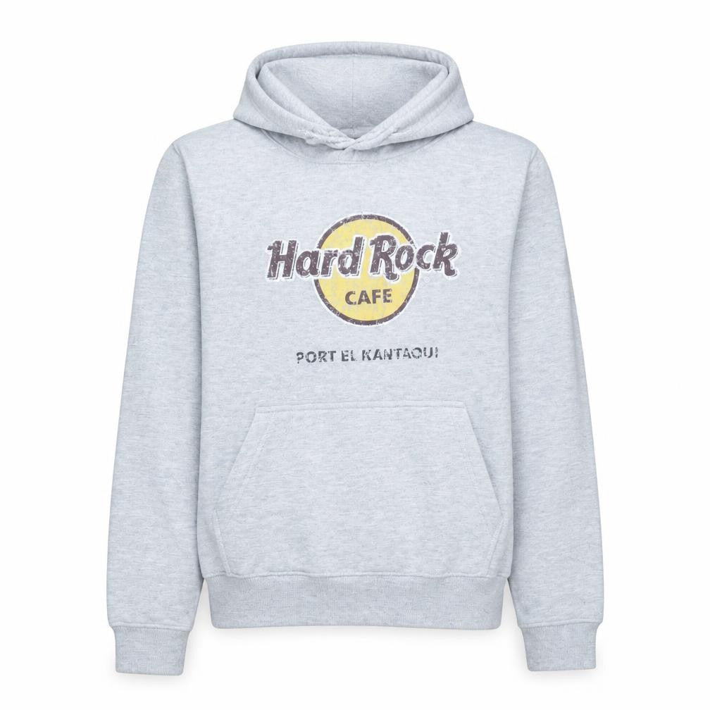 Hard Rock Cafe Women's Grey Medium Pullover Hoodie Sweatshirt