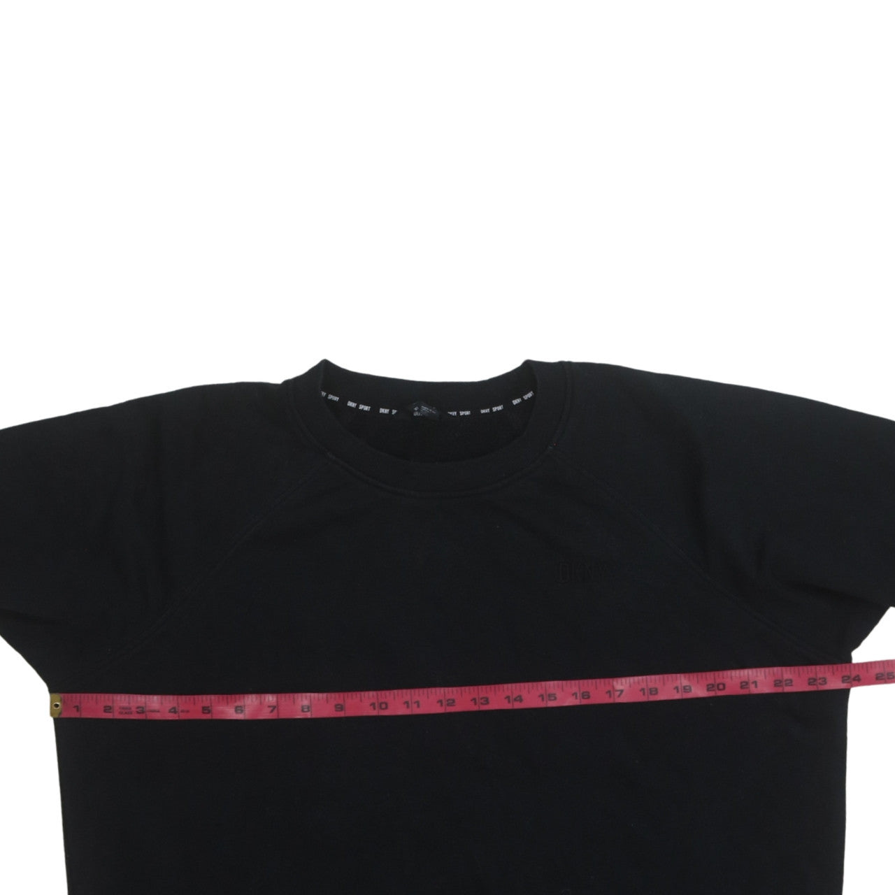 DKNY Sport Women's Black Cotton Blend Crew Neck Pullover Sweatshirt Size M