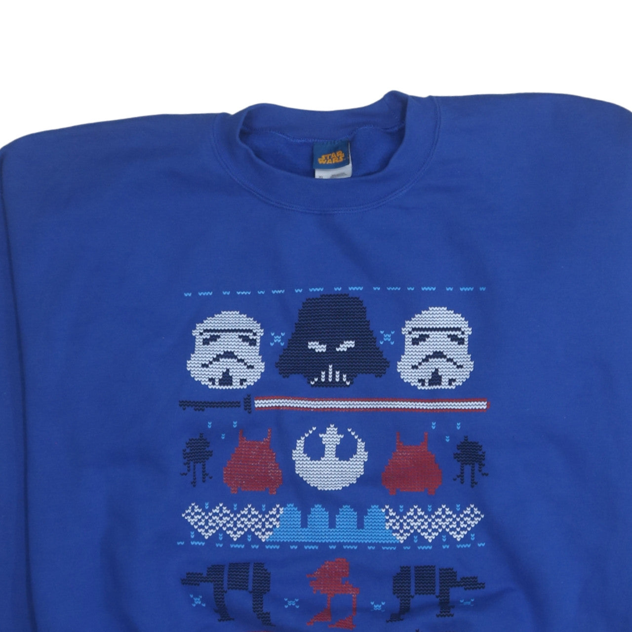 Star Wars Men's Blue XL Sweatshirt Crew Neck Fleece Pullover