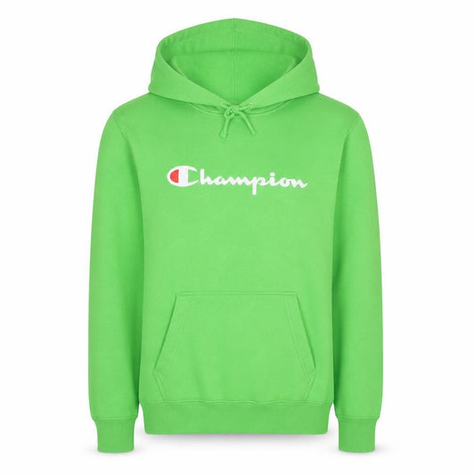 Champion Men's Green Pullover Logo Hoodie Size S