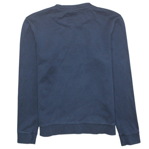 Hugo Boss Men's Blue Slim Fit Crew Neck Logo Sweatshirt Size M