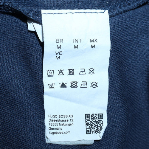 Hugo Boss Men's Blue Slim Fit Crew Neck Logo Sweatshirt Size M