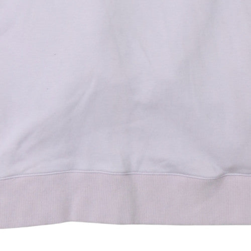 Tommy Hilfiger Women's White Small Pullover Hoodie with Logo Design