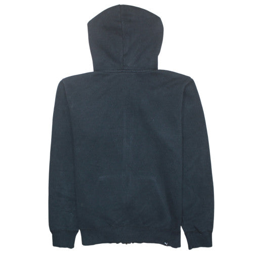 Puma Men's Black Full Zip Hoodie Sweatshirt S Fleece Logo Sportswear