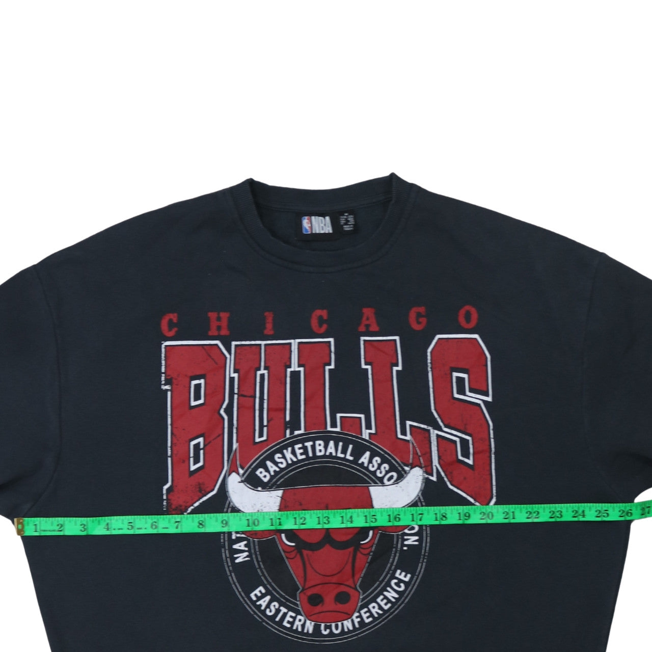 NBA Chicago Bulls Black Cotton Blend Sweatshirt Women M 12/14