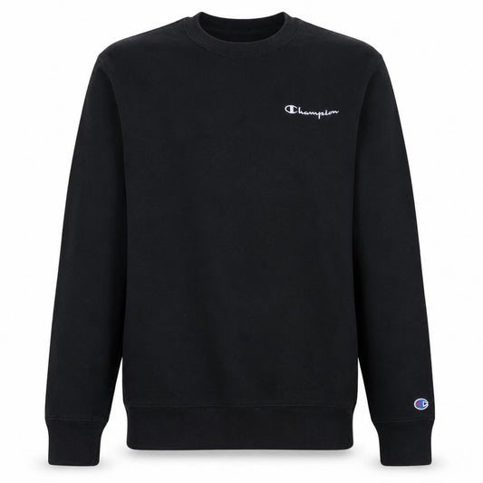 Champion Men's Black Crew Neck Pullover Sweatshirt Size M