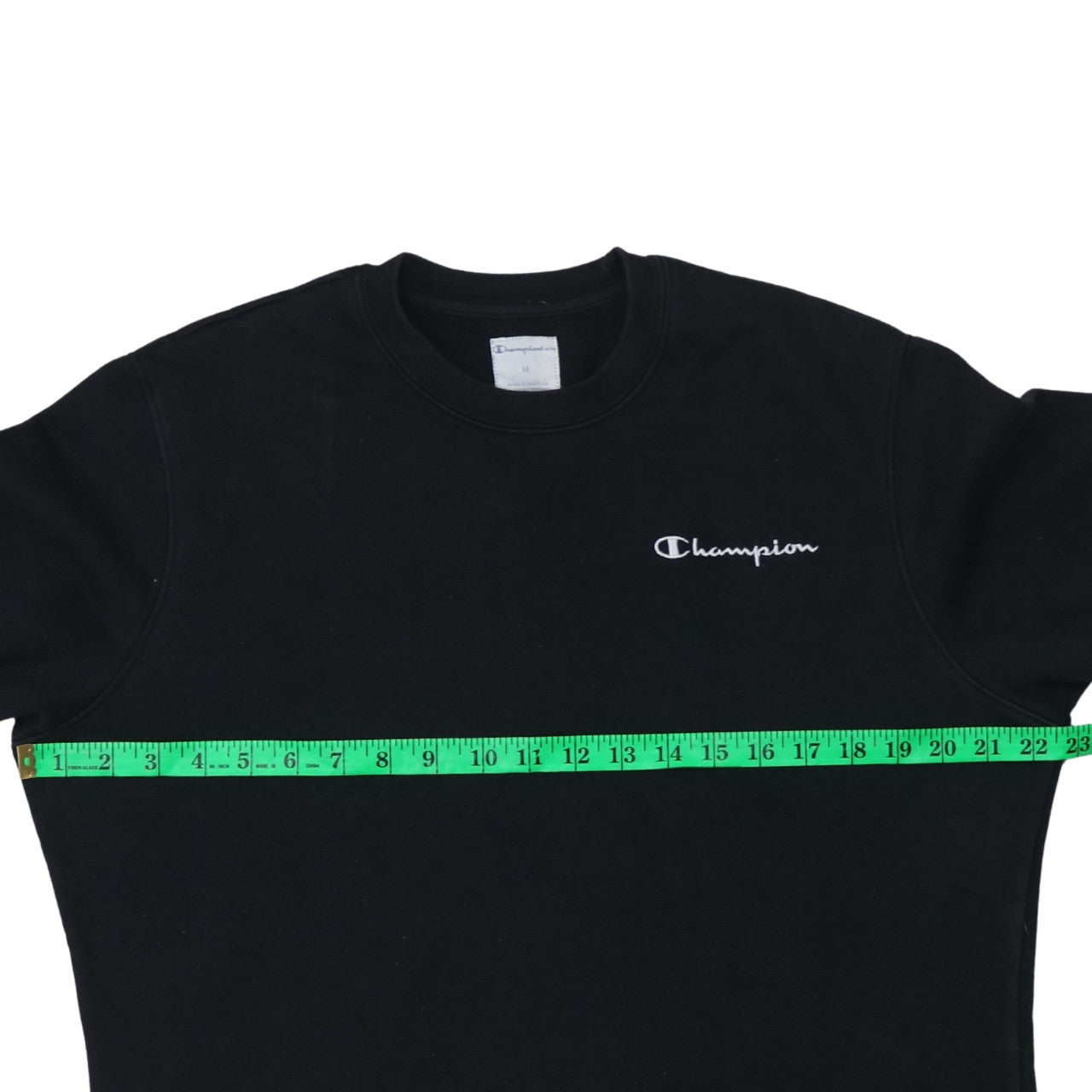 Champion Men's Black Crew Neck Pullover Sweatshirt Size M