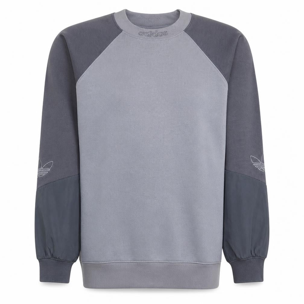 Adidas Men’s Grey Pullover Sweatshirt Small Crew Neck Fleece