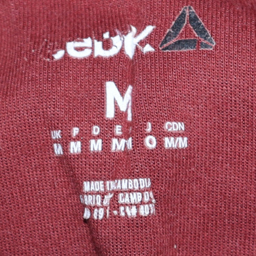 Reebok Men's Red & Black Pullover Hoodie Size M