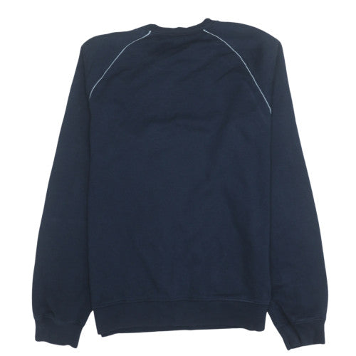 Nike Men's Blue Small Pullover Sweatshirt Crew Neck Logo Fleece