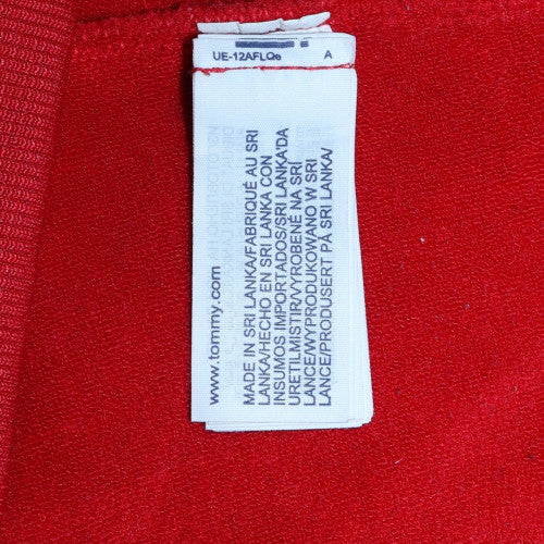 Tommy Sport Men's Red Pullover Hoodie Size M Regular Fit