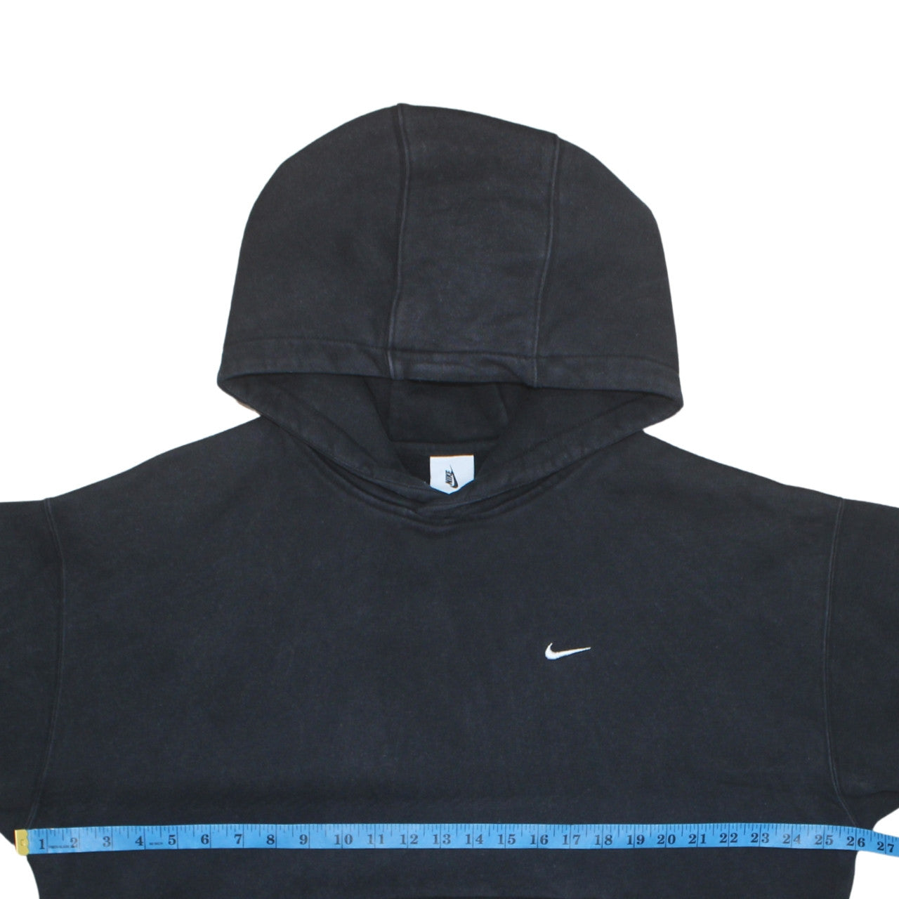 Nike Men's Black Pullover Hoodie Size L Logo Fleece Sweatshirt