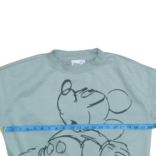 Disney Women XS Blue Mickey Mouse Pullover Sweatshirt