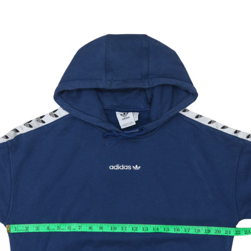 adidas Men’s Blue Pullover Hoodie Small Fleece Sportswear