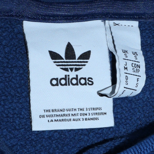 adidas Men’s Blue Pullover Hoodie Small Fleece Sportswear