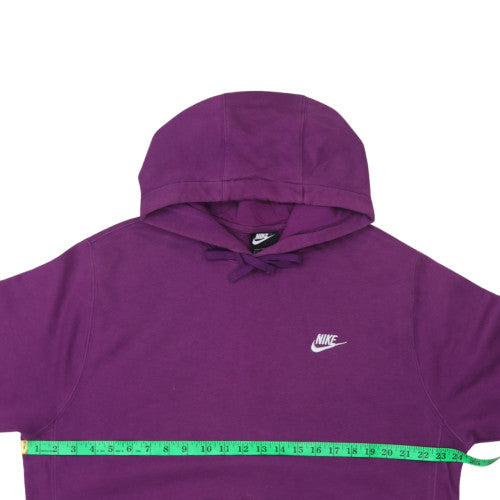 Nike Women’s Purple Pullover Hoodie L Cotton Blend Casual Sportswear