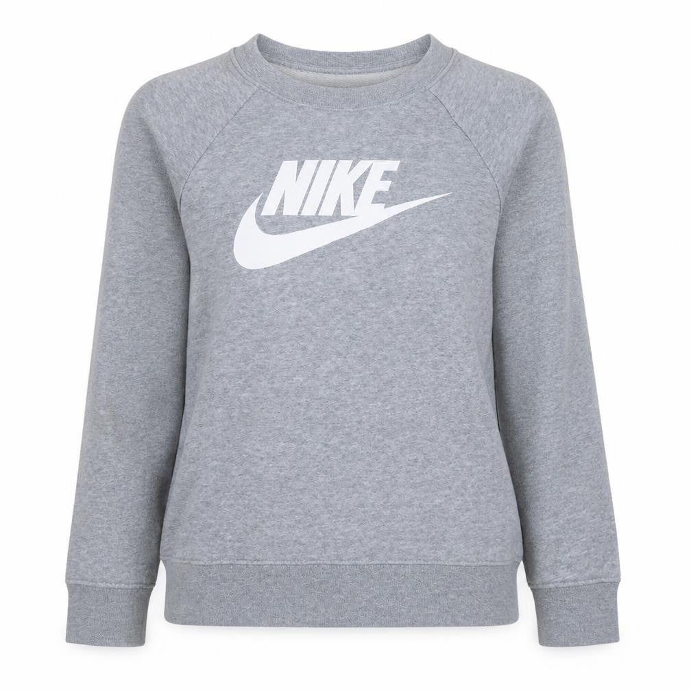 Nike Women Grey Crew Neck Pullover Sweatshirt Small