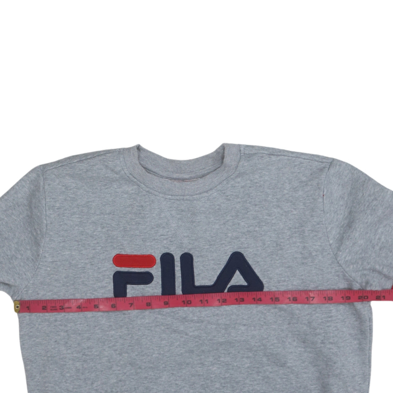 FILA Women Grey Crew Neck Logo Sweatshirt Size S