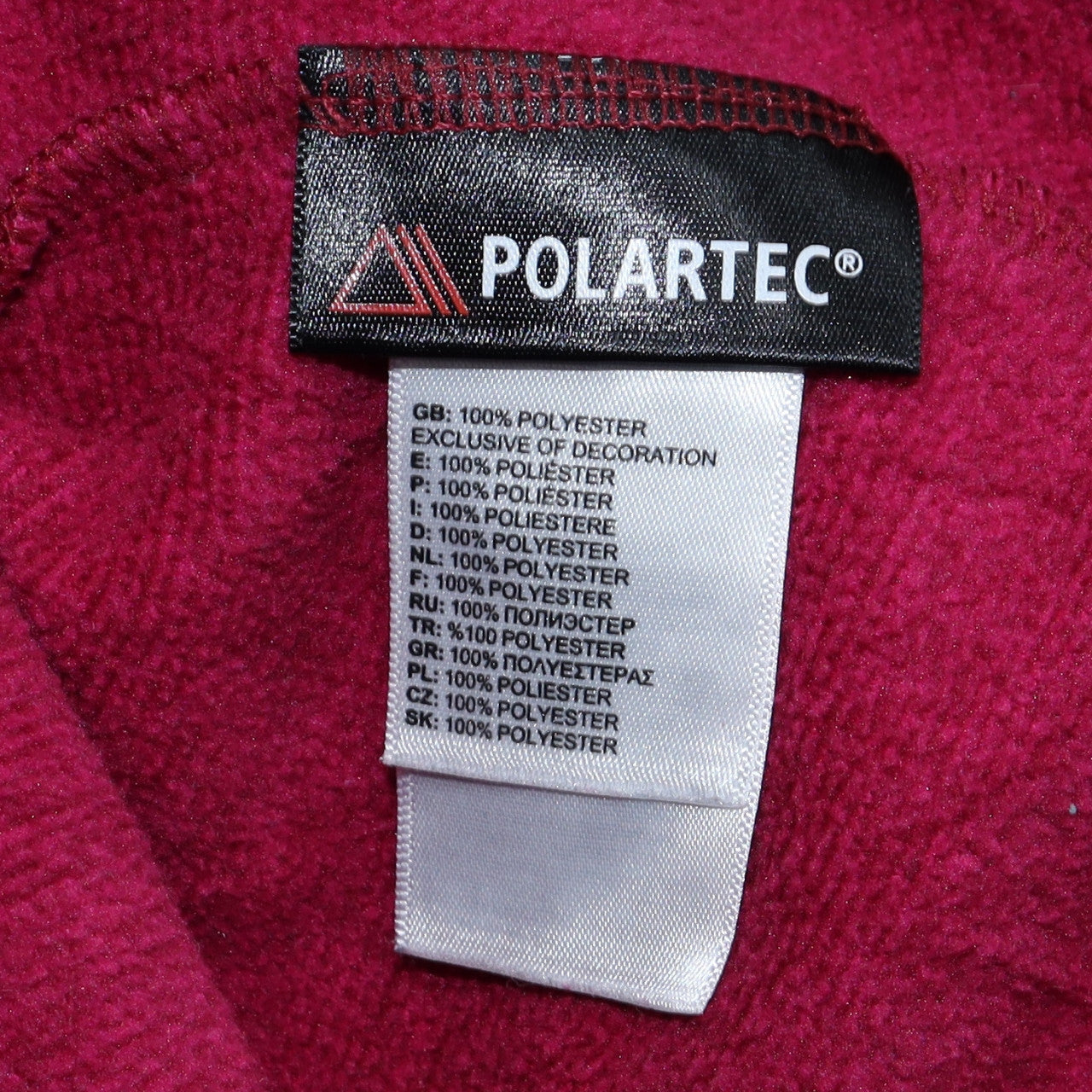 The North Face Women's Red Fleece 1/4 Zip Pullover Jacket Size M