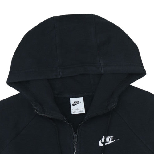 Nike Men's Black Full Zip Hoodie Size S Regular Fit Fleece Sweatshirt