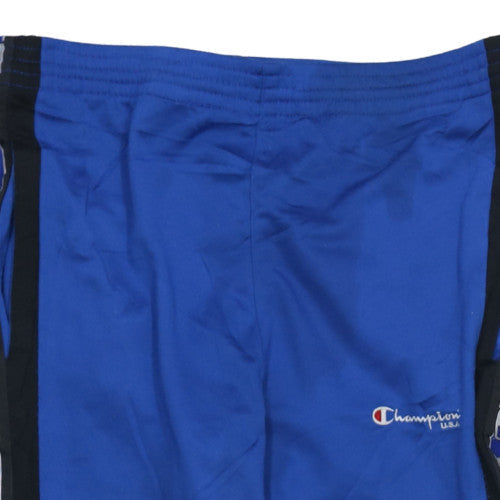 Champion Men's Blue XS Jogger Track Pants USA Logo