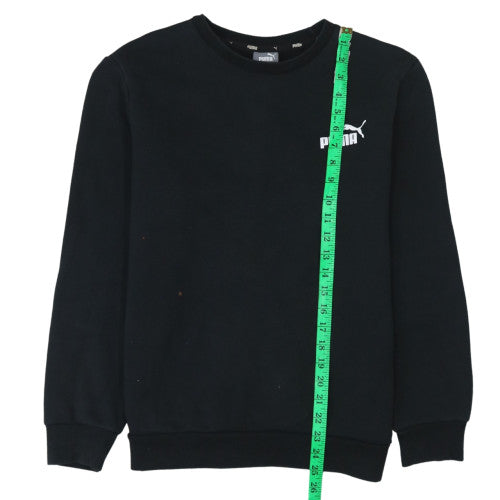 Puma Womens Black Crew Neck Pullover Sweatshirt M